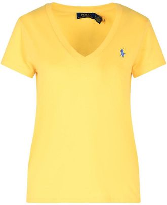 Polo Ralph Lauren Yellow Cotton T-Shirt