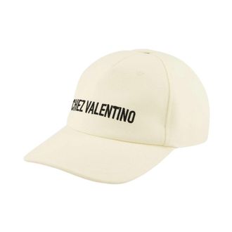 Valentino Garavani Chez Valentino Baseball Cap - Heren - Petten - Beige - 59 CM - Katoen - Accessoires