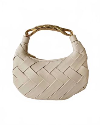 Urban Expression Womens Kelly Woven Crossbody Handbag In Oatmilk