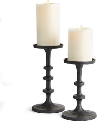 Napa Home & Garden Abacus Petite Candle Stands in Black at Nordstrom