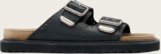 AllSaints Leather Randal Leather Buckle Sandals, Size: UK 10/US 11/EU 44