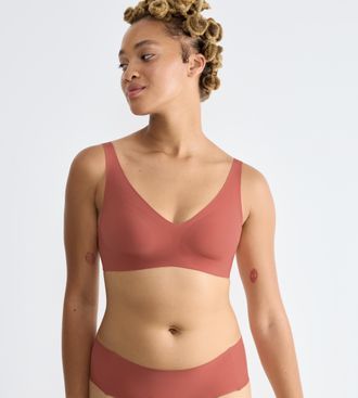 sloggi B&uuml;gelloser BH SLOGGI ZERO Feel 2.0 Soft bra, Damen, Gr. XL, N-Gr, orange (candid orange), Single Jersey, Obermaterial: 76% Polyamid, 24% Elasthan, BHs