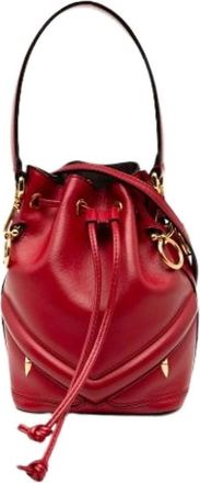 Fendi Pre-owned Bucket Bags, female, Red, Size: ONE SIZE Pre-owned Vintage Bucket Bag
