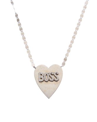 Lana Jewelry 14K Diamond Boss Heart Necklace