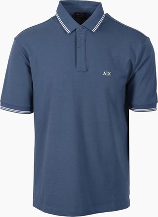 A|X Armani Exchange Mens ARMANI EXCHANGE POLO SHIRT CHINA BLUE - Size: 44