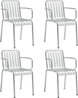 HAY Palissade Armlehnenstuhl, hot galvanised (4er-Set)