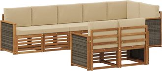 vidaXL Conjunto De Sof&aacute;s De Exterior 7 Uds. Vidaxl