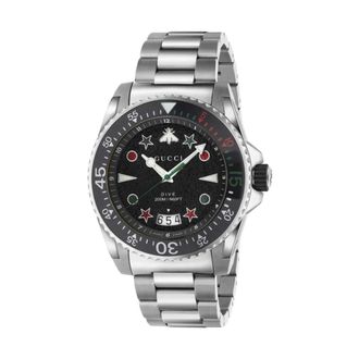 Gucci Accessoires, Heren, Grijs, ONE Size, Duikhorloge