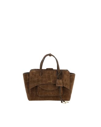 Hidesins Suede Leather Magnetic Closure Shoulder Bag