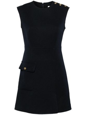 Sandro dart-detail mini dress - Blue