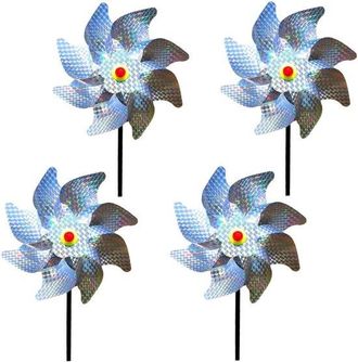 OEM Protezione Efficace Per Il Giardino: 4 Spaventapasseri Per Uccelli Da 40 Cm Per Balcone E Giardino - Dissuasore Per Piccioni Con Manuale Di Installazi