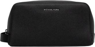 Michael Kors Hudson Borsa da Viaggio in Pelle Grana Saffiano - - Bags - Uomo - Nero - ONE SIZE