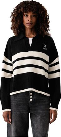Patrizia Pepe Polo-trui - Dames - Truien - Zwart - Maat: M Wol