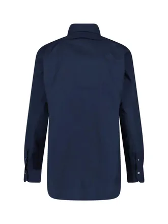 Finamore Mens Shirts Blue Cotton
