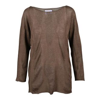 Alpha Studio Maglia Garzata - Knitwear - Mujer - Marr&oacute;n - M