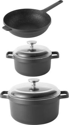 Berghoff Ron Enameled Cast Iron 5-Piece Set in Black at Nordstrom Rack