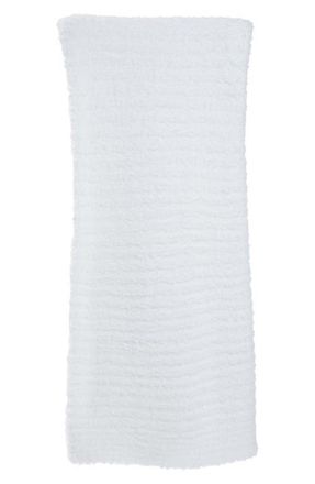 Barefoot Dreams CozyChic Rib Throw Blanket in White at Nordstrom