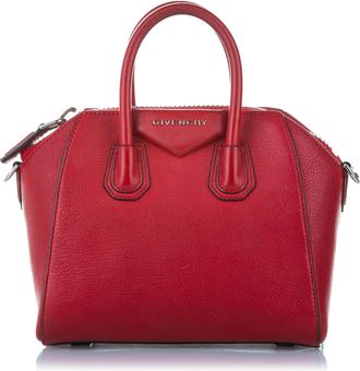 Givenchy Vintage Givenchy Antigona Leather Satchel Red