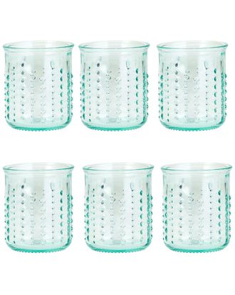 10 Strawberry Street Set Of 6 Urchin Glassware Double Old Fashioned Glasses
