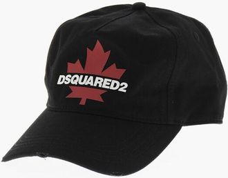 Dsquared2 Solid Color Baseball Cap with Printed Logo size One Size