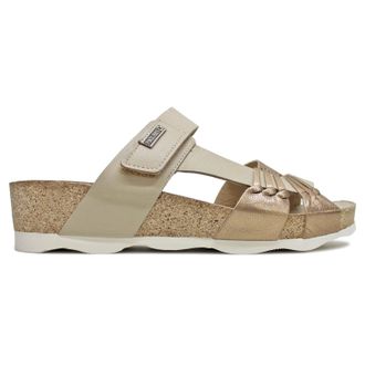 Pikolinos Mahon W9E-0821 Leather Womens Comfort Sandals - Champagne - Size:UK 4-4.5