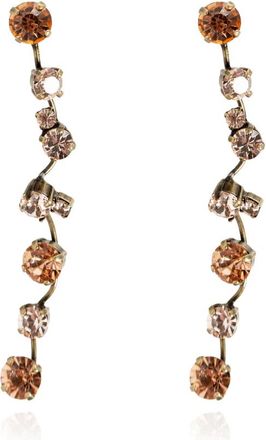 Forte_Forte Accessoires, Dames, Roze, ONE Size, Kristallen Oorbellen - Loto