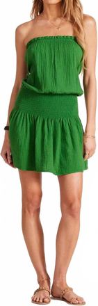 bobi Smocked Cover Up Dress In Grass