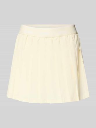 Guess Faltenrock mit elastischem Bund Modell SELENE in Hellgelb, Gr&ouml;&szlig;e XL