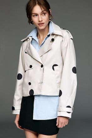 Maeve Crop Trench Coat Jacket