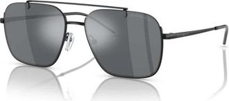 Emporio Armani Zonnebrillen - Heren - Zonnebrillen - Zwart - 57 MM - Accessoires