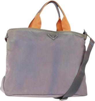 Prada Pre-owned Tote Bags, female, Purple, Size: ONE SIZE Pre-owned Tote Bag