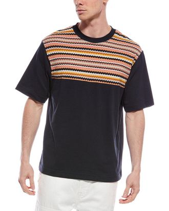 Tシャツ・カットソー MISSONI Missoni Viscose and Wool Polo Zigzag knitted polo shirt in multicoloured - Missoni | Mytheresa