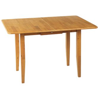 Beliani Beliani - Mesa De Comedor Extensible De Madera De Caucho Clara 90/120 X 60 Cm Caj&oacute;n Masela