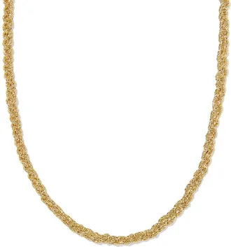 Kendra Scott Womens Gabriella Braided Chain Necklace In Gold