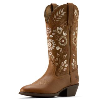 Ariat Womens Heritage Meadow R Toe Western Boots in Toasty Tan, B Medium Width, Size 6.5, by Ariat