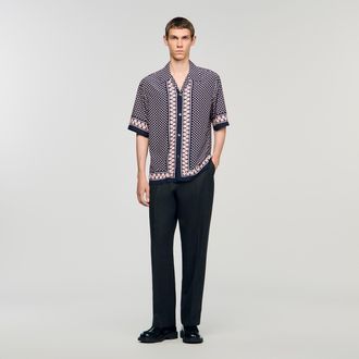 Sandro Heart motif flowing shirt