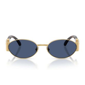 Versace Sunglasses Ve2299 100280 Gold/Dark Blue Men