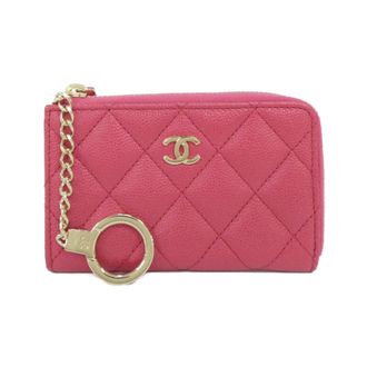 Chanel Pink Grained Calfskin Coin Purse/Coin Case (Pre-Owned)
