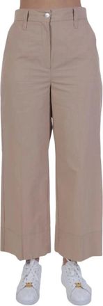 Marella Incerta Pants - Dames - Wijde Broeken - Beige - S - Broeken