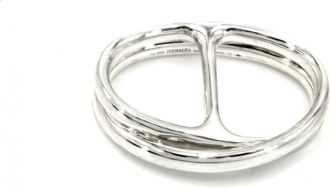 Herm&egrave;s Silver 925 Band Ring (Pre-Owned)
