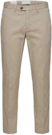 BRIGLIA 1949 Bg 04 Stretch Katoen Chino - Heren - Chinos - Beige - 2XL - Katoen - Broeken