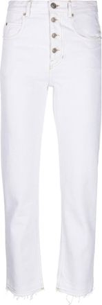 Isabel Marant Belden straight-leg jeans - women - Cotton/Cotton/Polyester - 38 - White
