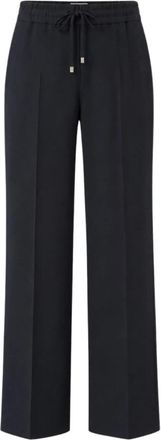 Marella Emmpietre Straight Broeken - Dames - Straight fit broeken - Blauw - S - Polyester - Broeken