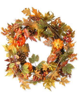 National Tree Company National Tree Decorated Maple Leaf Wreath