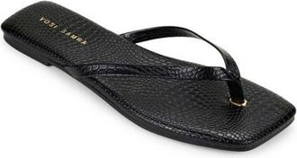 Yosi Samra Mercer Flip Flop in Black at Nordstrom, Size 11