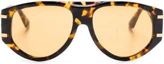 Dolce & Gabbana Eyewear Occhiali da sole con montatura stile pilota - Marrone