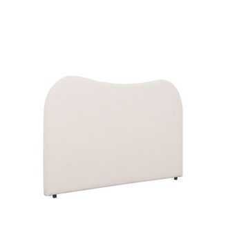 Klast Cabecero doble de tela beige 165 cm x 100 cm