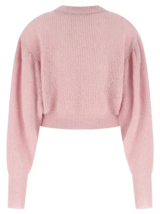 Rotate Knit Puff Sweater - Pink