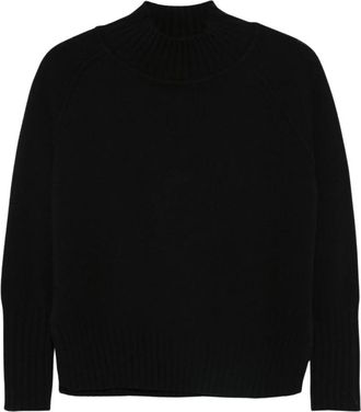 Be You Coltrui - Dames - Cashmere truien - Zwart - XS - Kasjmier - Truien & Vesten