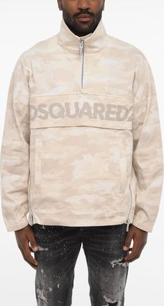 Dsquared2 Camouflage Cotton Anorak Dsquared2